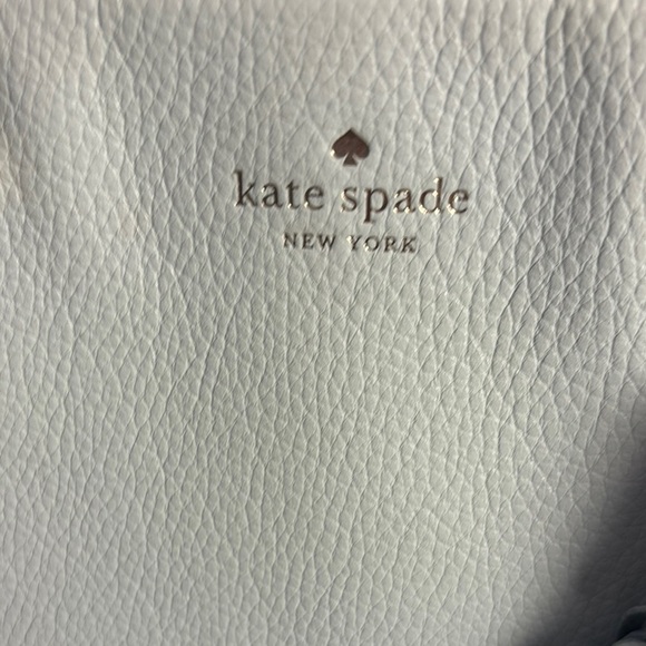 Kate Spade Light Blue‎ Leather Tote w Twilley Large Tote Multiple Compartments - Picture 13 of 13